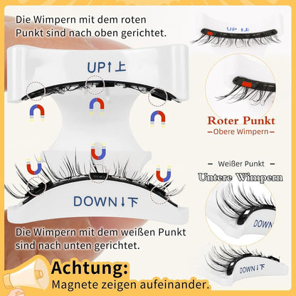 Wiederverwendbare Magnet-Wimpern Set – Natürlicher Look & Einfach Anzulegen