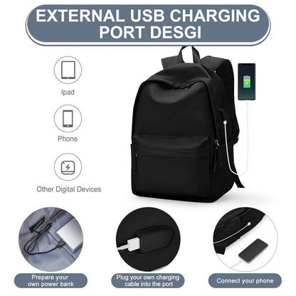 Schulrucksack Wasserdicht für Mädchen & Jungen – Schwarz