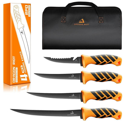 Fischfiletiermesser Set mit Flexibler Klinge & Ergonomischem Griff