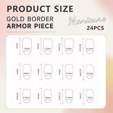 24er Set Weiße Künstliche Press On Nails mit Gel Finish
