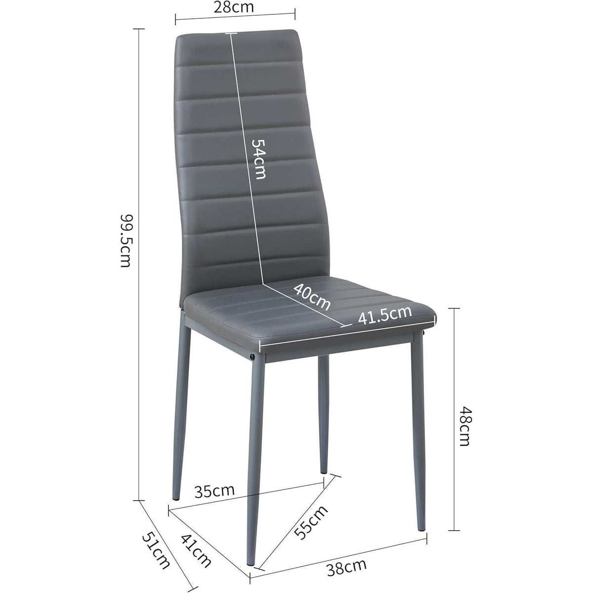 Esszimmergruppe 6 Personen – Holztisch (160x80cm) & Dunkelgraue Stühle