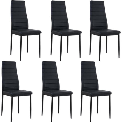Esszimmergruppe 6 Personen – Holztisch (140x70cm) & 6 Stühle