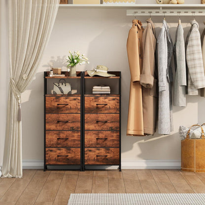 Somdot Kommode mit 4 Stoffschubladen – Schlafzimmer & Wohnzimmer