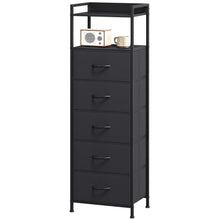 Hohe Kommode mit 5 Stoffschubladen – Schlafzimmer & Wohnzimmer