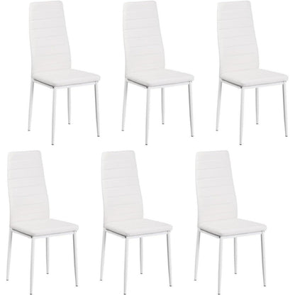 Esszimmergruppe 6 Personen – Holztisch 140x70cm + 6 Stühle