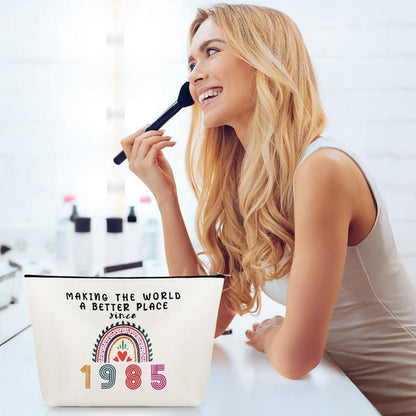 Aucuu Kosmetiktasche Damen Geburtstag Make-Up-Schminktasche Tragbare Makeup Bag für Frauen, Tochter, Freundinnen
