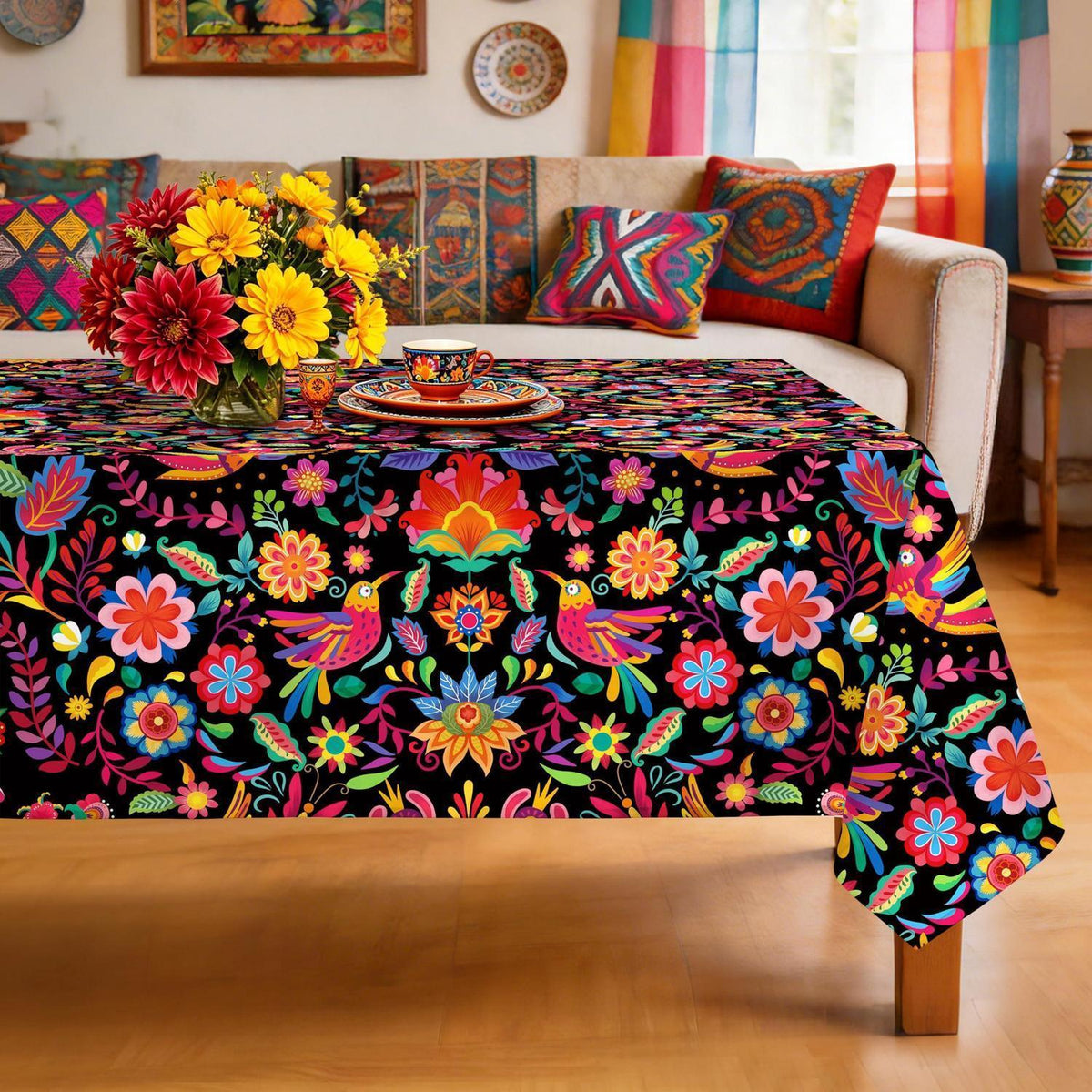 Wasserdichte Mexiko Tischdecke – Rechteckig 140x178 cm