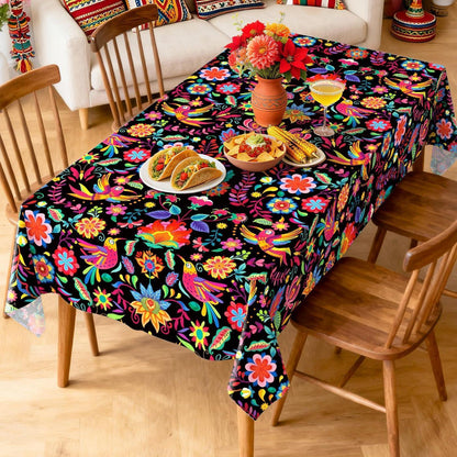 Wasserdichte Mexiko Tischdecke – Rechteckig 140x178 cm
