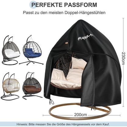 Hängesessel Abdeckung 230x200cm – Wasserdicht & Windfest