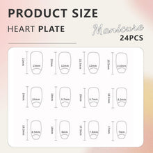 24er Set Lange & Kurze Press On Nails für DIY Nageldesign