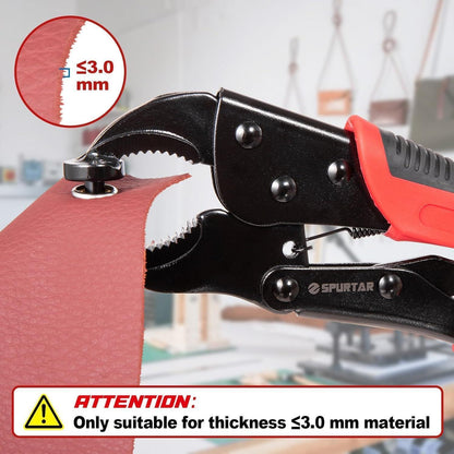 Druckknopfzange mit 3 Matrizen & 40 Knöpfen für Leder, Stoff, Canvas