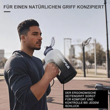 GEMFUL 2,2L Sport Trinkflasche Strohhalm Motivation Robust