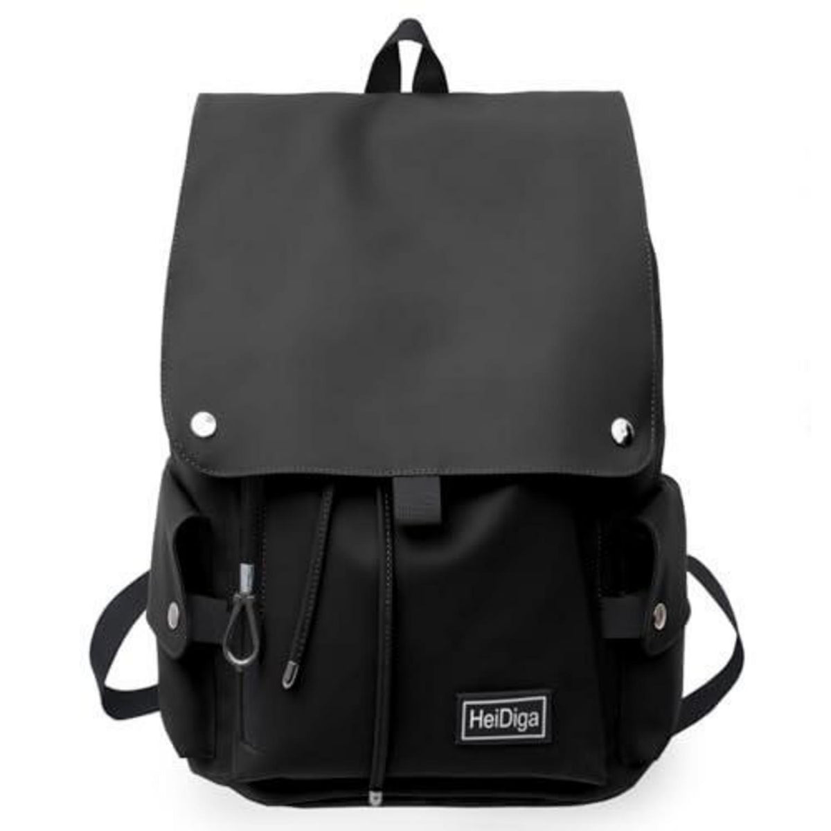 Schulrucksack Mädchen Schwarz Wasserdicht in Lederoptik