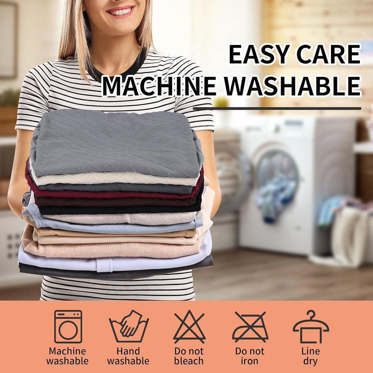 Wasserdichte Stuhlhussen für Barhocker – Schwarz