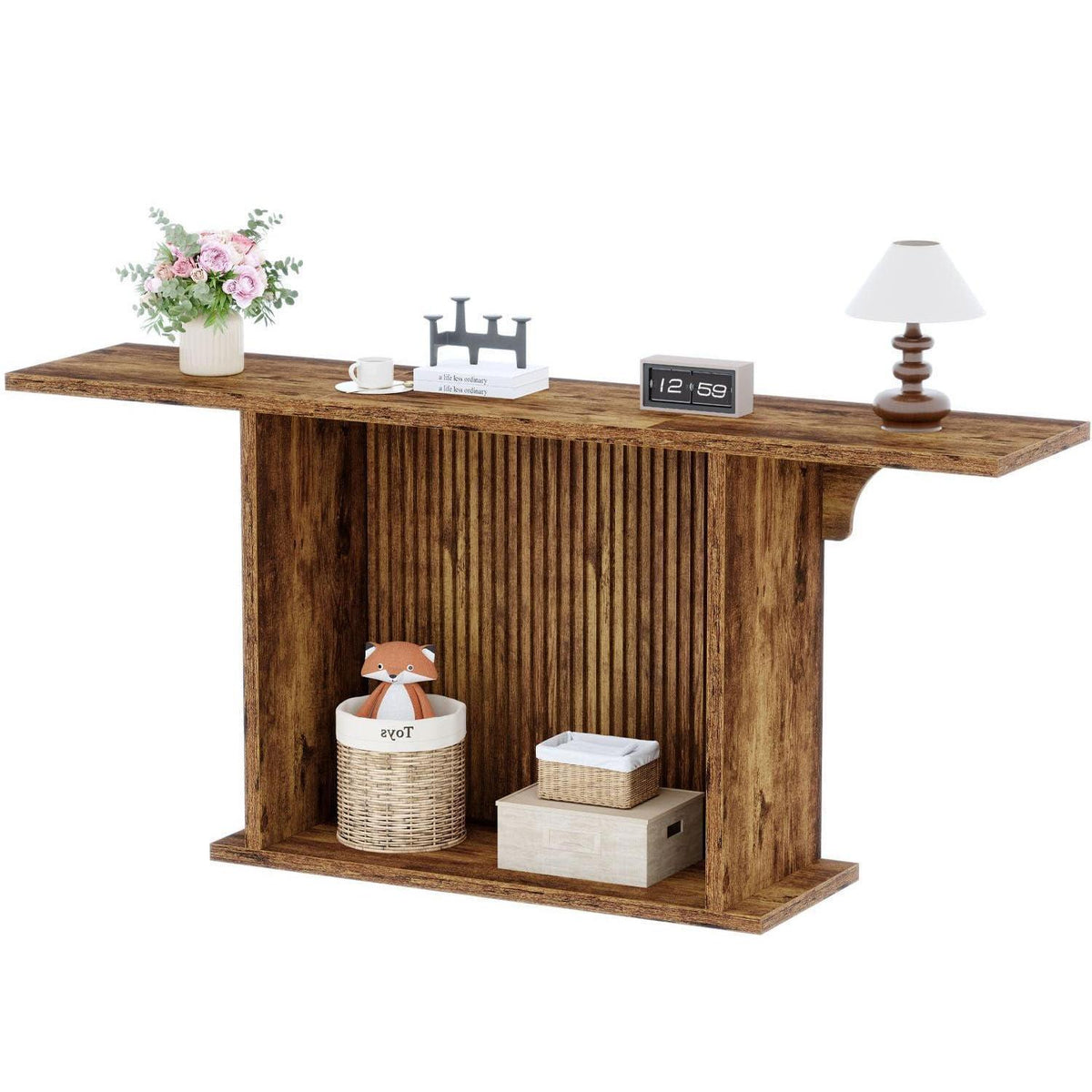 180 cm Konsolentisch Holz Metall – Langer Sofatisch für Flur & Wohnzimmer
