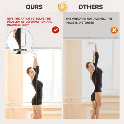 Ganzkörperspiegel 120x60cm - 2er Set für Fitnessraum & Yoga