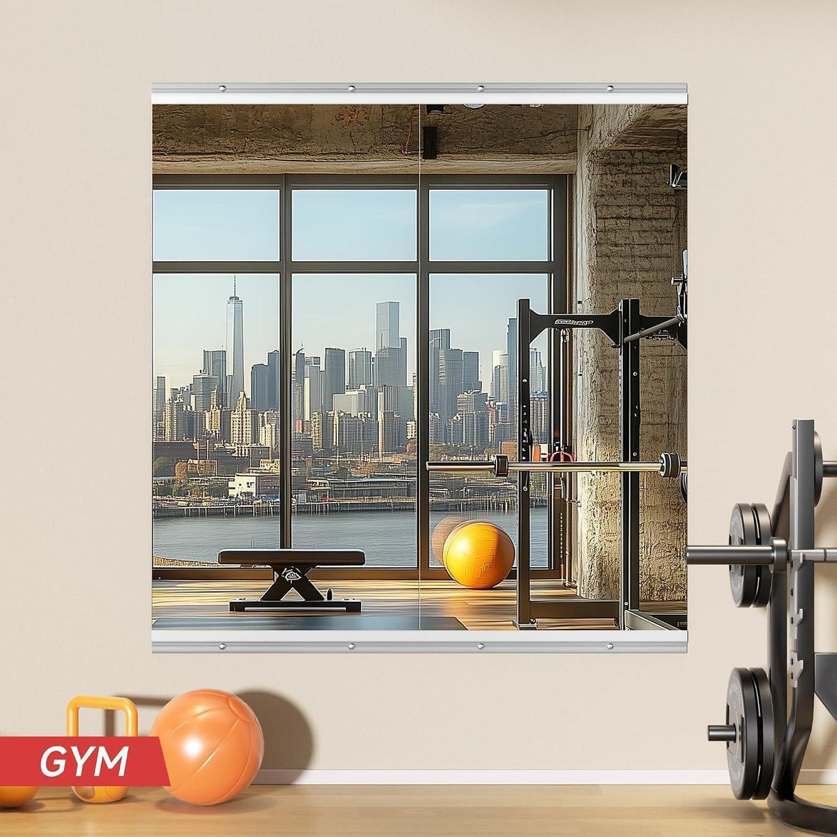 Ganzkörperspiegel 120x60cm - 2er Set für Fitnessraum & Yoga