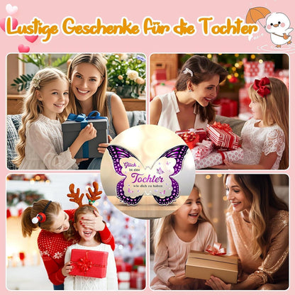 Schmetterling Acryl Teller Geschenk für Tochter von Mama