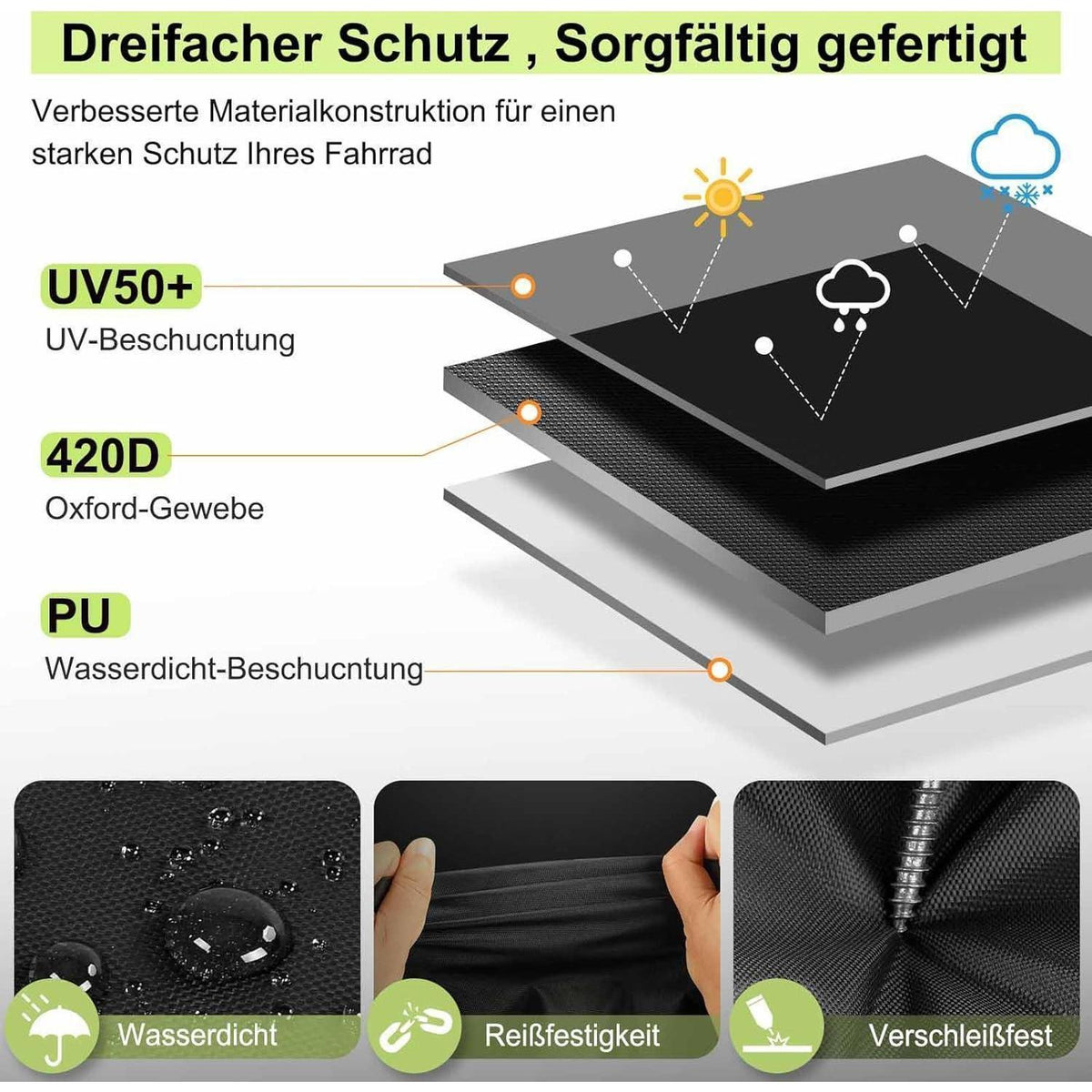 Wetterfeste Grillabdeckung 90x70x110cm – Robust & Langlebig