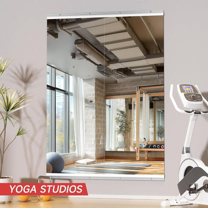 Ganzkörperspiegel 140x52cm - 2er Set für Fitnessraum & Yoga