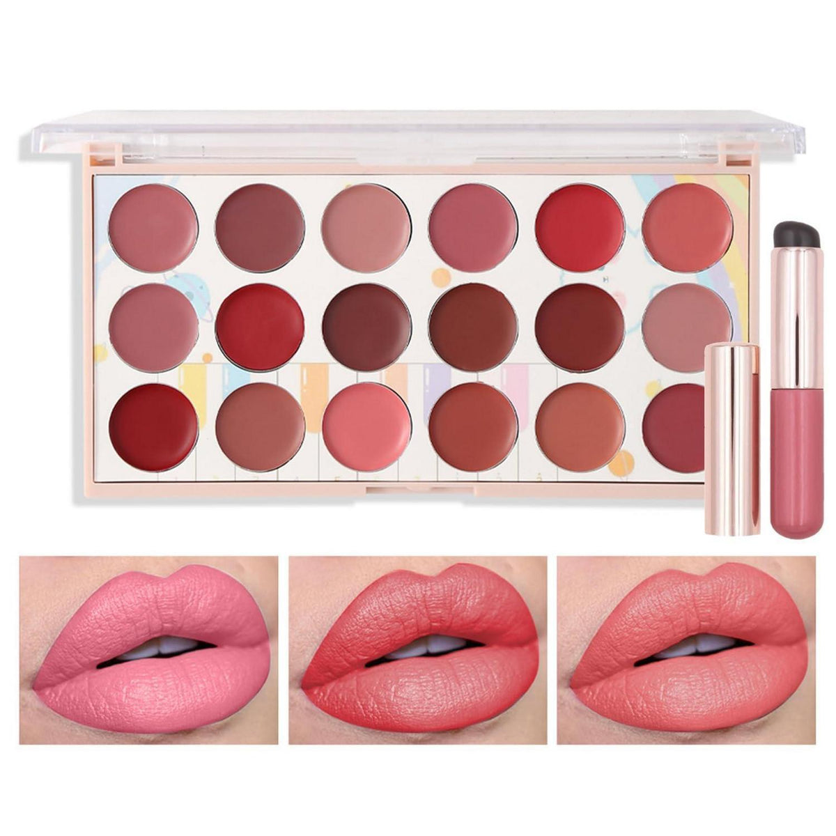 18 Farben Lipgloss Set – Wasserdicht & Langlebig