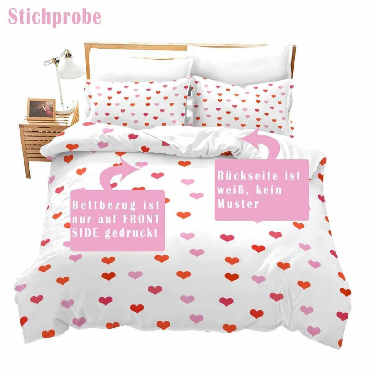 Hirsch Bettwäsche Set 220x240cm - Wald & Sterne Dekor