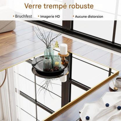 Ganzkörperspiegel Gold mit Ständer – 198 x 89 cm