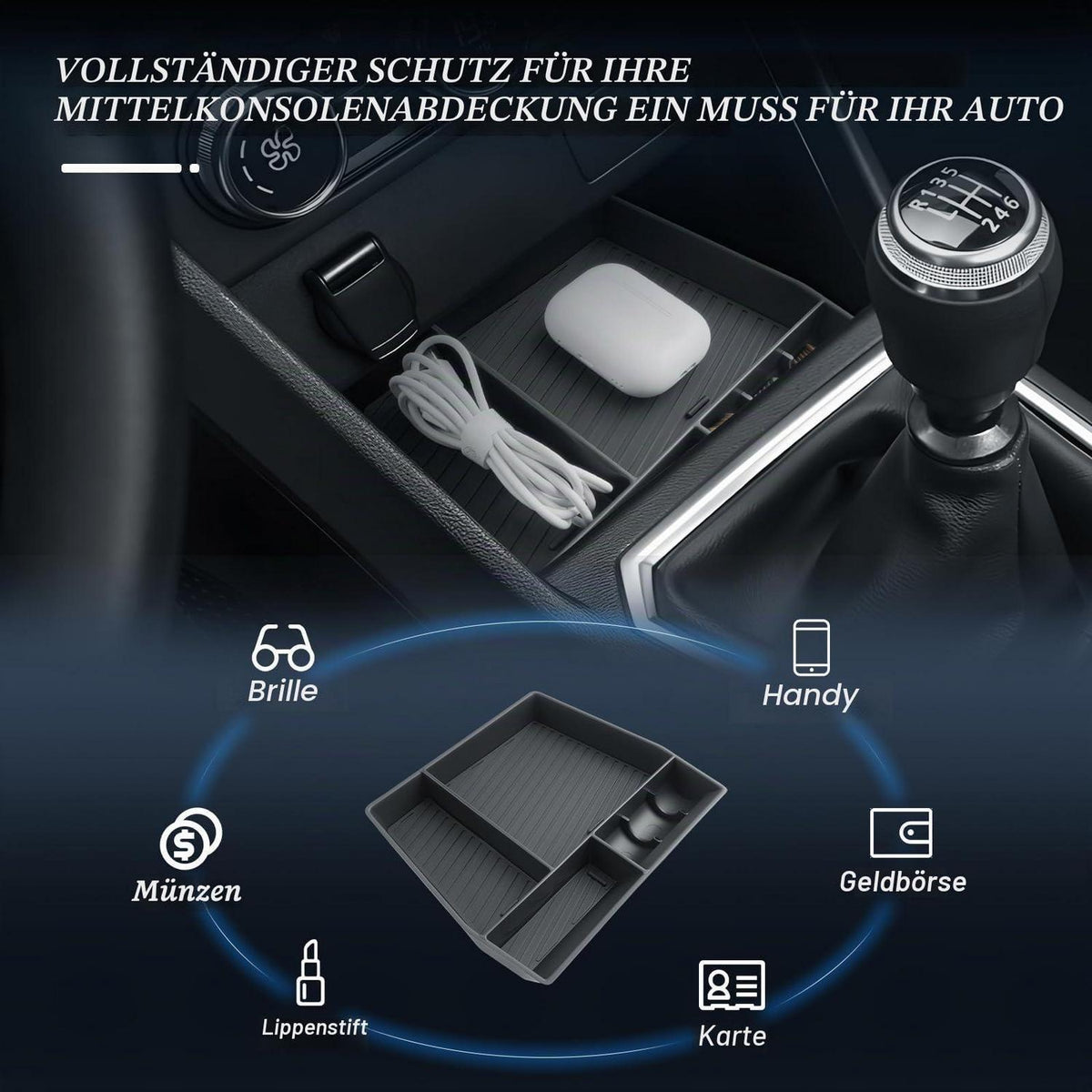 Mittelkonsolen Organizer für Dacia Sandero 3 / Stepway 3 / Jogger