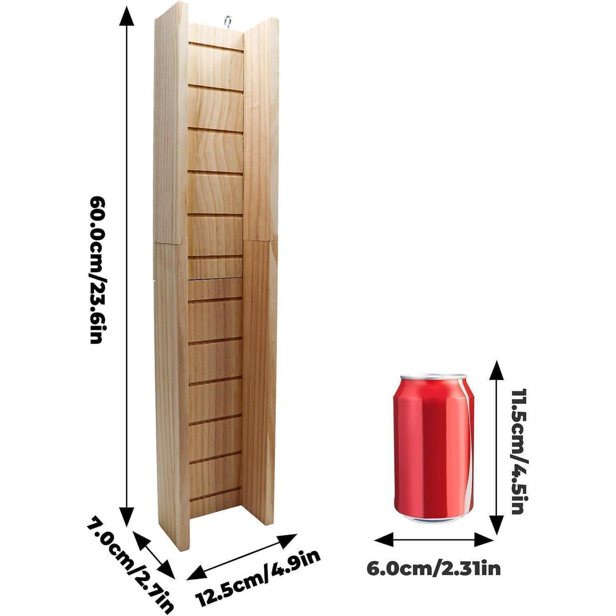 Holzrampe für Meerschweinchen & Co. – Kletterspielzeug 60cm