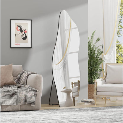 Asymmetrischer Standspiegel 160x60cm – Rahmenloser Wandspiegel Modern