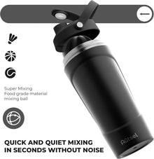 Edelstahl Protein Shaker 750ml mit Kugel BPA frei Fitness