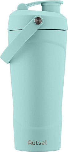Edelstahl Protein Shaker 750ml mit Kugel und Vakuum Isolierung, BPA