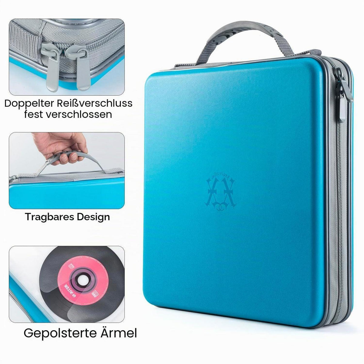 CD DVD Tasche 224 Kapazität – Tragbarer Aufbewahrungs-Organizer