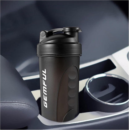 Protein Shaker 750ml BPA-frei für Proteinshakes Fitness 2er Pack