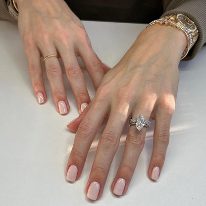 French Press on Nails Staubrosa Kurz Eckig - Künstliche Nägel