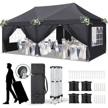 Faltpavillon 3x6m mit Zubehör – Partyzelt für Garten & Events