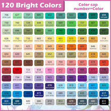 Acrylmarker Set 120 Farben – Pinselspitze für Stein, Holz & mehr