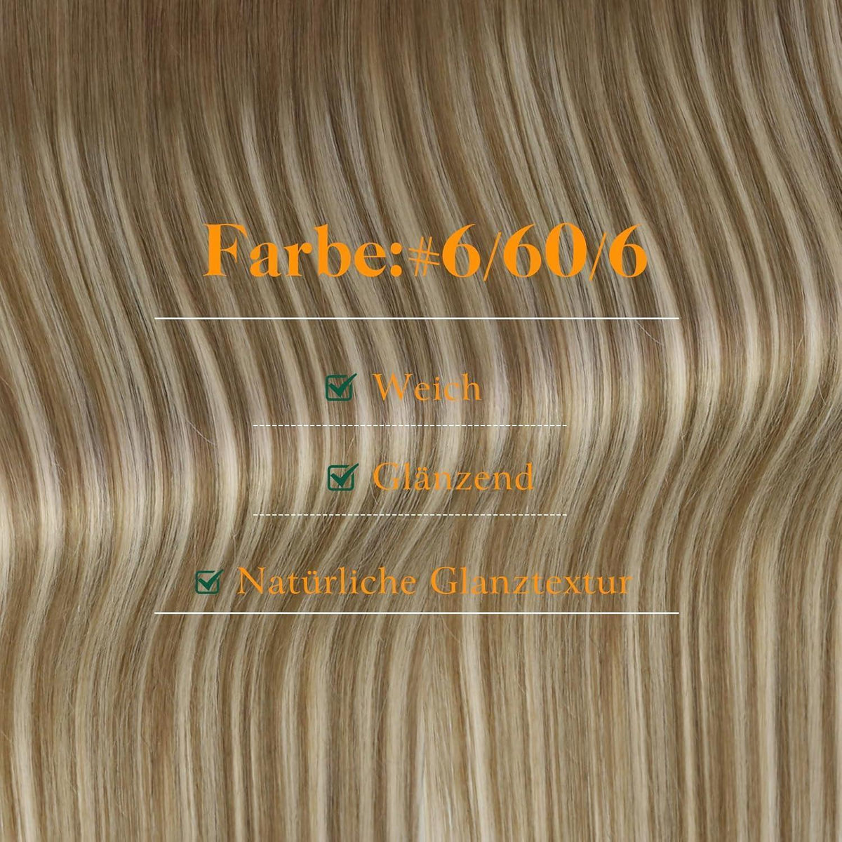 Echthaar Tape Extensions Ombre Braun Balayage Platinblond