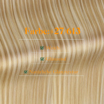 Echthaar Tape Extensions Blond 55cm #27/613