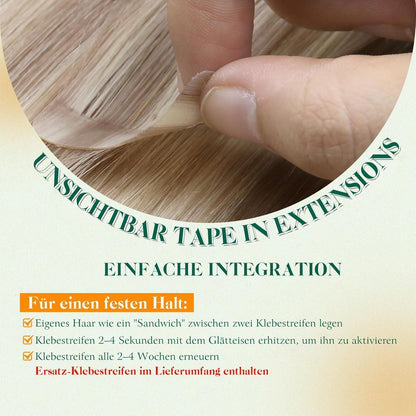 Echthaar Tape Extensions Blond 55cm #27/613