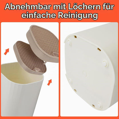 Messerblock 4in1 mit Schleifstein – Abnehmbar & Weiß