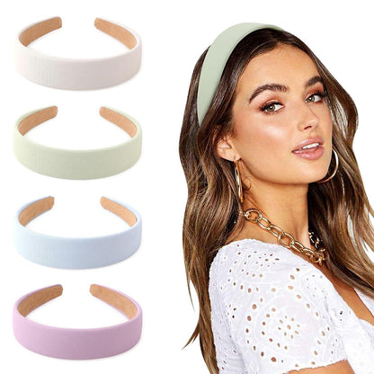 DRESHOW 4er Set Verknotete Haarreifen Damen Mädchen Boho Stirnband
