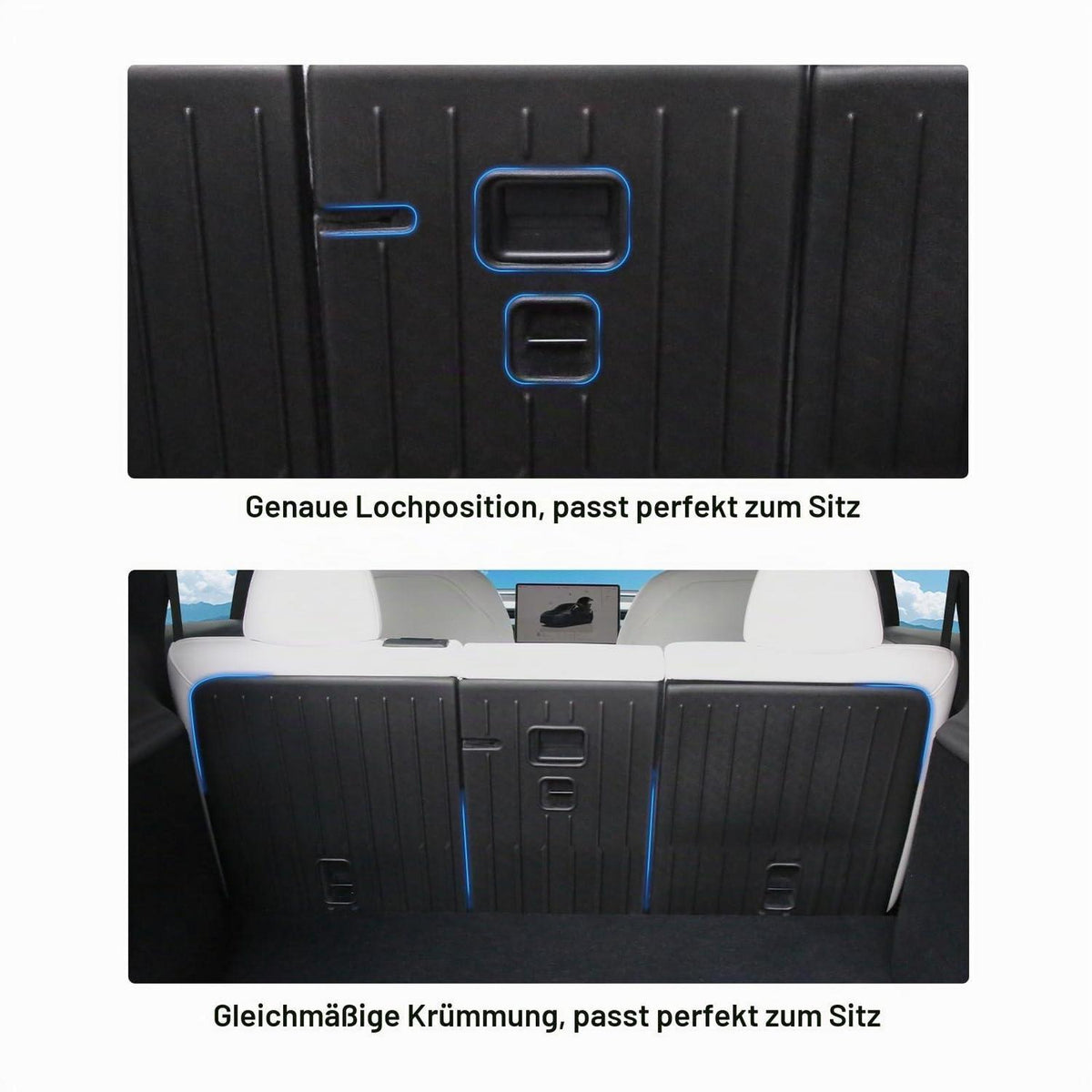 Rücklehnen Schutz Tesla Model Y Juniper (5-Sitzer) - 3-teilig