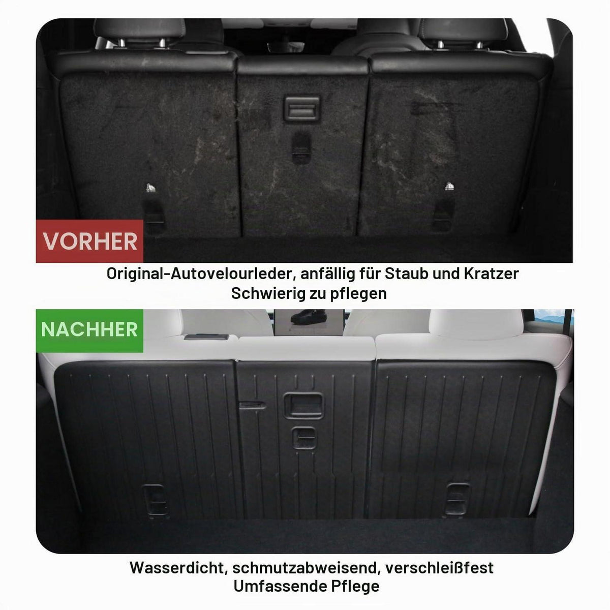 Rücklehnen Schutz Tesla Model Y Juniper (5-Sitzer) - 3-teilig