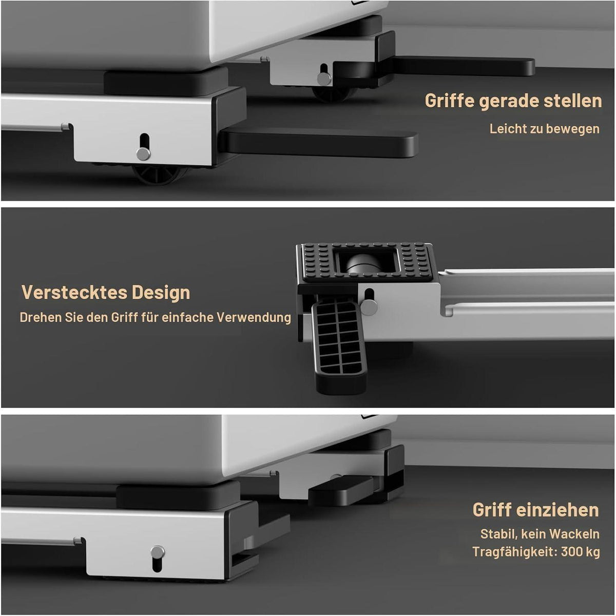 Waschmaschinen Rollen Untergestell verstellbar 50-80cm
