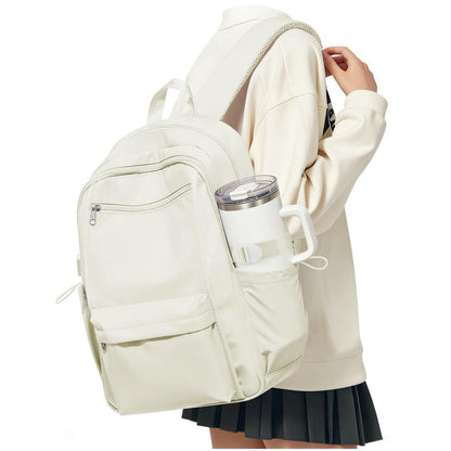 Schulrucksack für Teenager Mädchen – Beige School Bag 24L