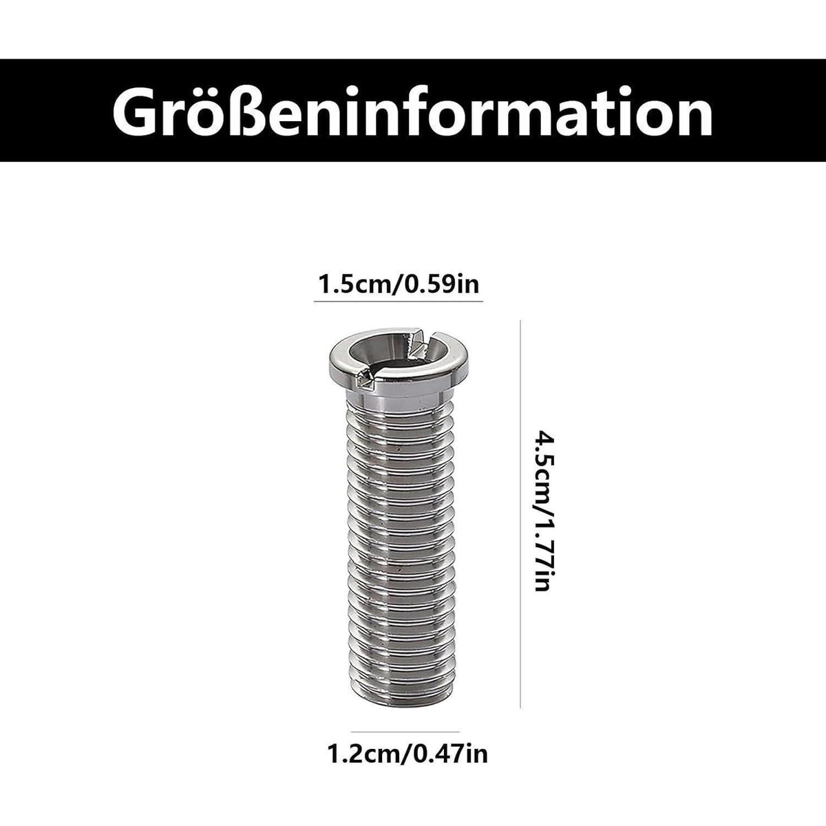 2x Hohlschraube Spüle Edelstahl für Siebkorbventil
