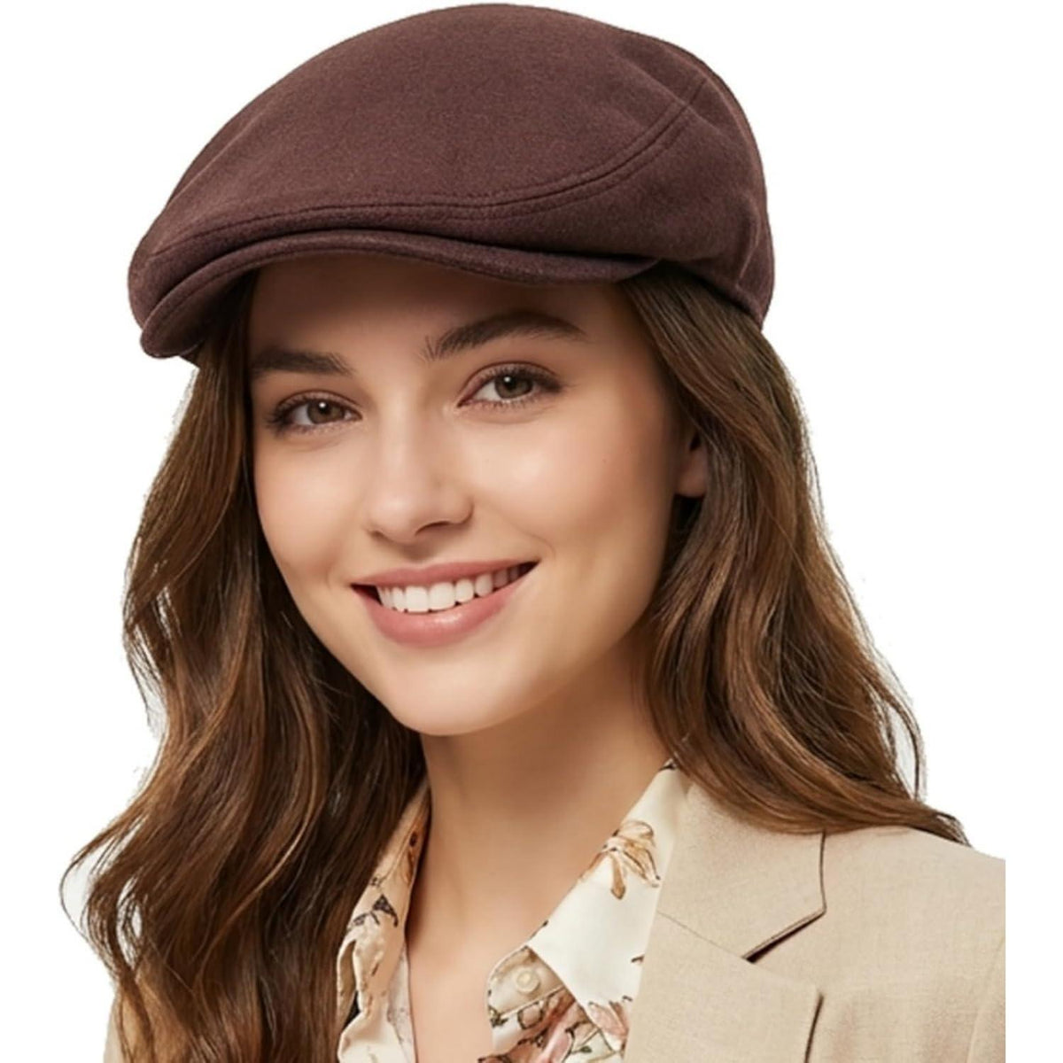 Baumwoll Schiebermütze Herren mit Gummizug – Flatcap Newsboy Cap
