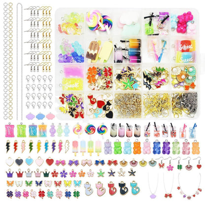 Schmuckanhänger Set 420 Teile – DIY Schmuck Basteln für Armband & Co.