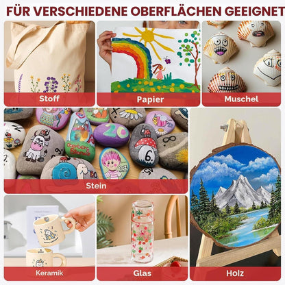 Acrylmarker Set 48 Farben – Dual Tip Rock Painting Marker